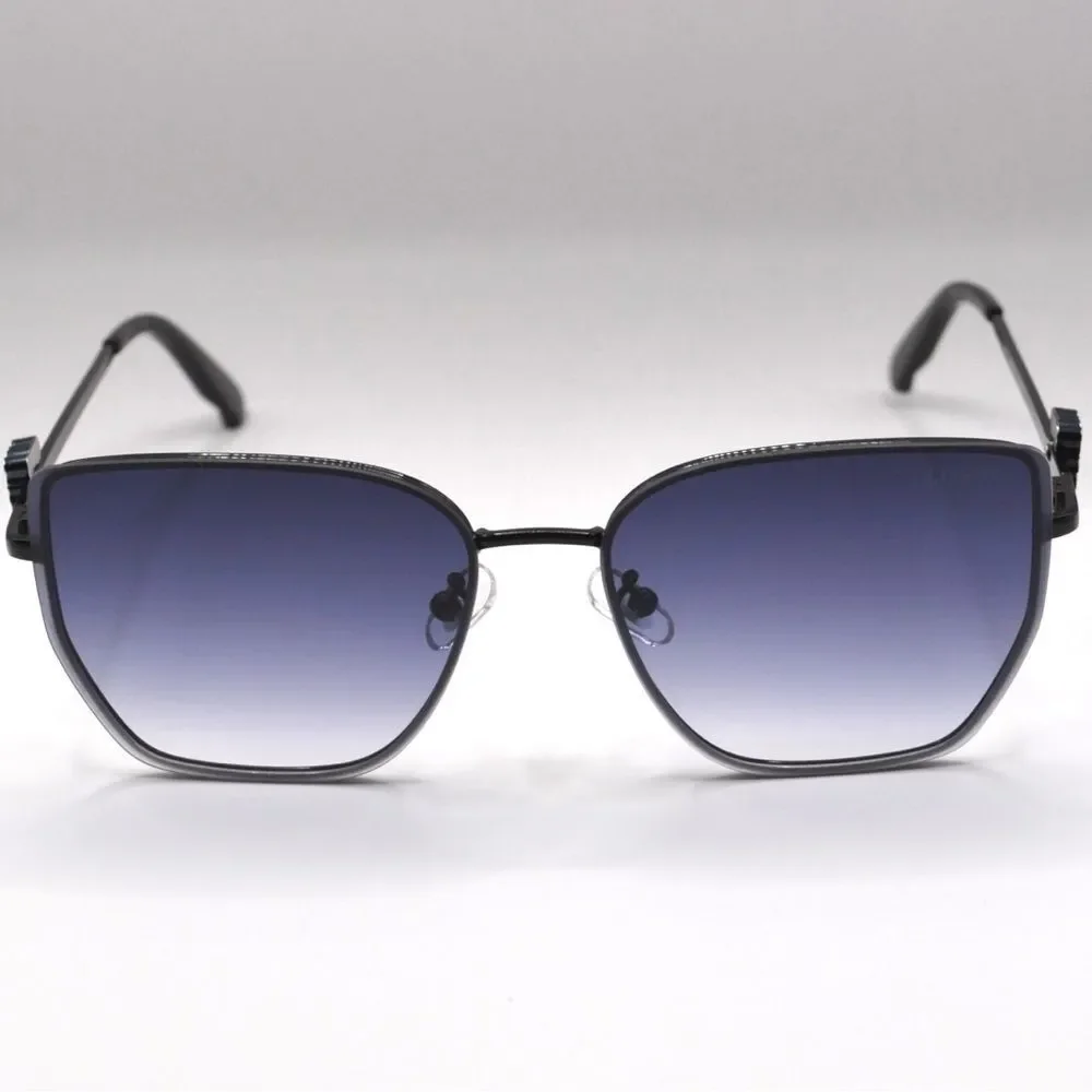 Loewe Women’s Sunglasses | Black Metal Frame | Blue/Gray Gradient Lenses - Picture 2 of 16